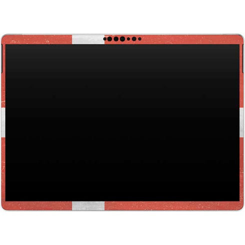 Denmark Flag Distressed Surface Pro 9 Skin